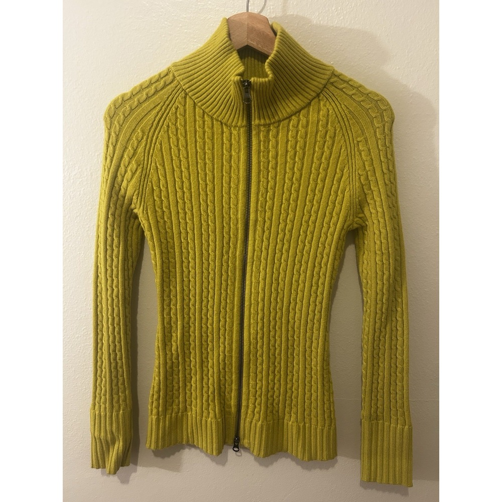 Free People Eliza Mini Skirt Sweater Set, size XS, color Chartreuse‎ NWT - Picture 11 of 12